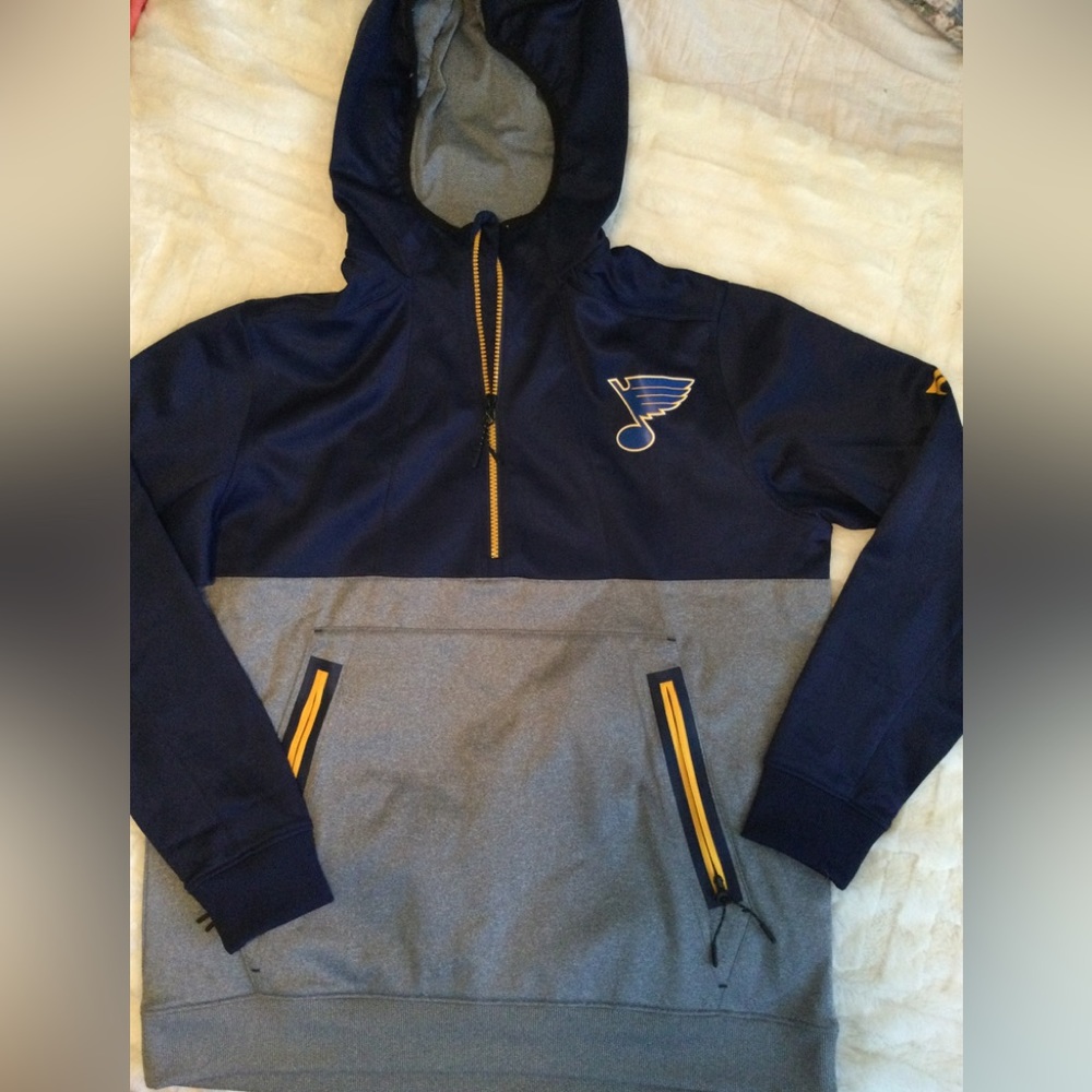 NWOT Fanatics Authentic Pro St Louis Blues pullover size med